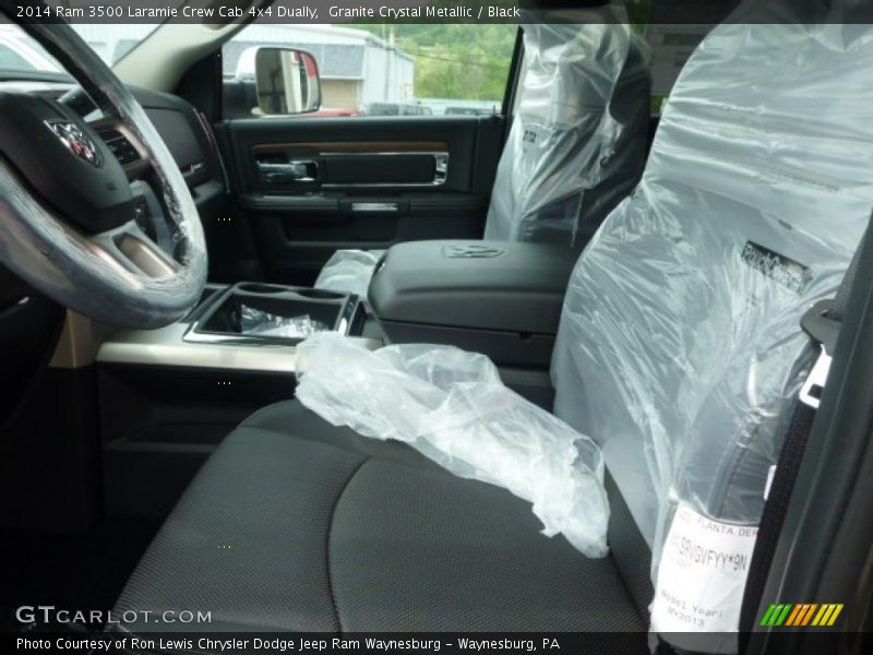 Granite Crystal Metallic / Black 2014 Ram 3500 Laramie Crew Cab 4x4 Dually