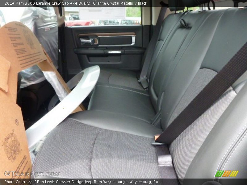Granite Crystal Metallic / Black 2014 Ram 3500 Laramie Crew Cab 4x4 Dually