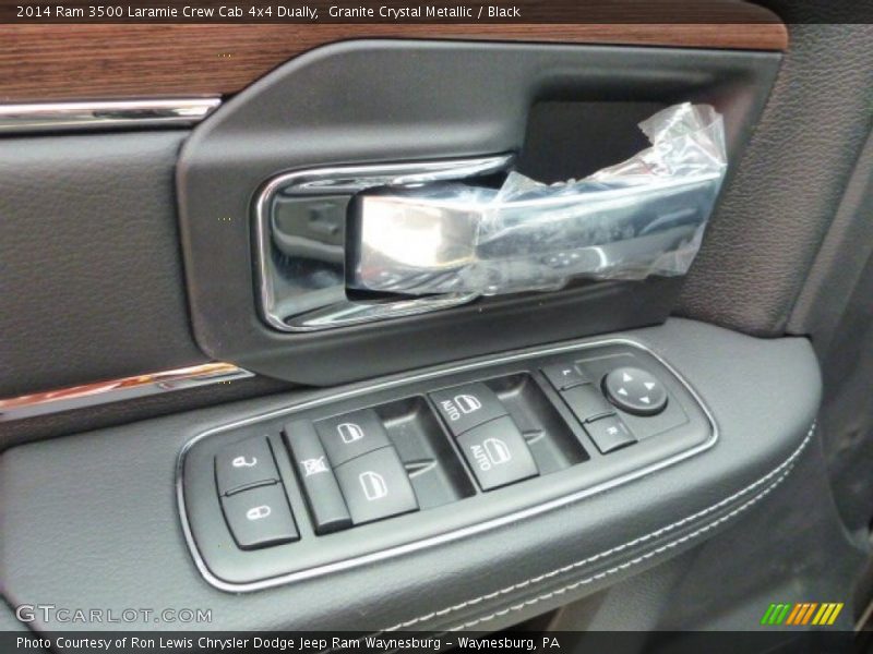 Granite Crystal Metallic / Black 2014 Ram 3500 Laramie Crew Cab 4x4 Dually