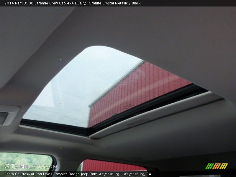 Granite Crystal Metallic / Black 2014 Ram 3500 Laramie Crew Cab 4x4 Dually