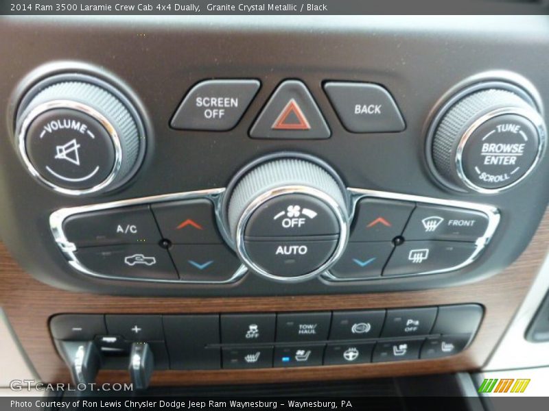 Granite Crystal Metallic / Black 2014 Ram 3500 Laramie Crew Cab 4x4 Dually