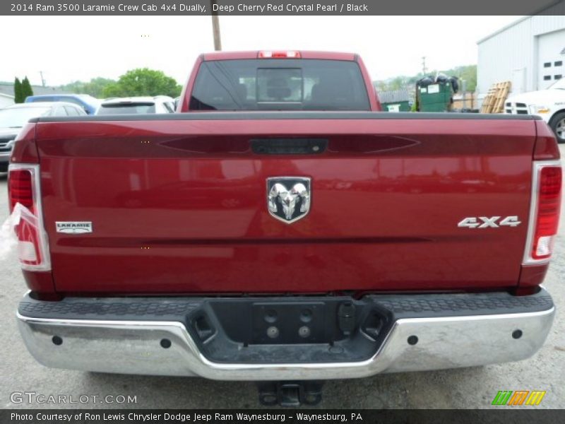 Deep Cherry Red Crystal Pearl / Black 2014 Ram 3500 Laramie Crew Cab 4x4 Dually