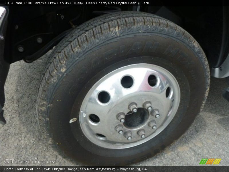 Deep Cherry Red Crystal Pearl / Black 2014 Ram 3500 Laramie Crew Cab 4x4 Dually