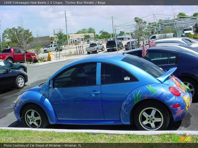 Techno Blue Metallic / Beige 1998 Volkswagen New Beetle 2.0 Coupe