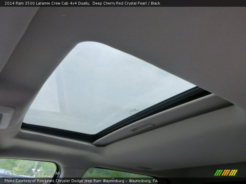 Deep Cherry Red Crystal Pearl / Black 2014 Ram 3500 Laramie Crew Cab 4x4 Dually