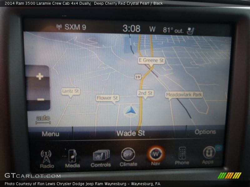 Deep Cherry Red Crystal Pearl / Black 2014 Ram 3500 Laramie Crew Cab 4x4 Dually