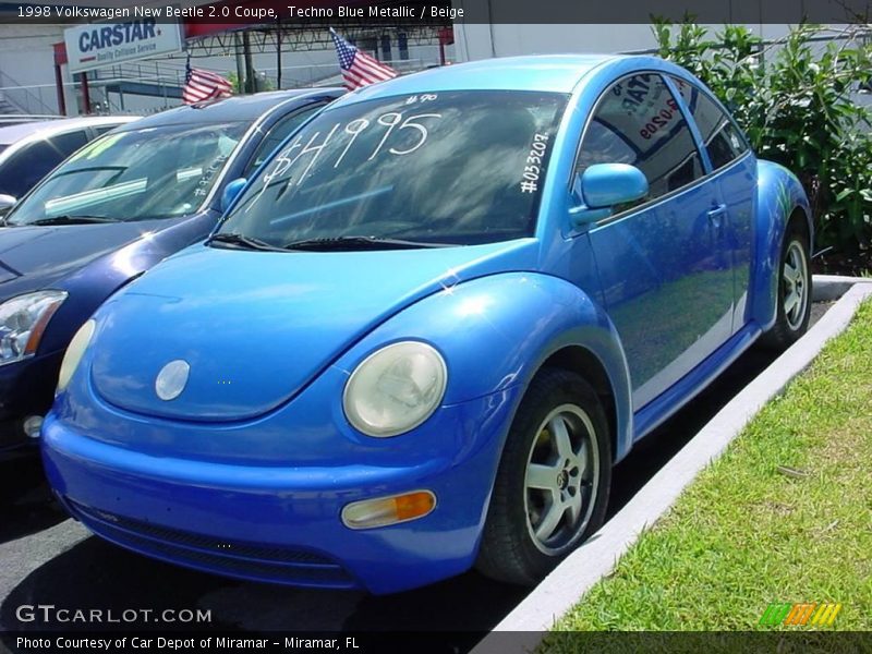 Techno Blue Metallic / Beige 1998 Volkswagen New Beetle 2.0 Coupe
