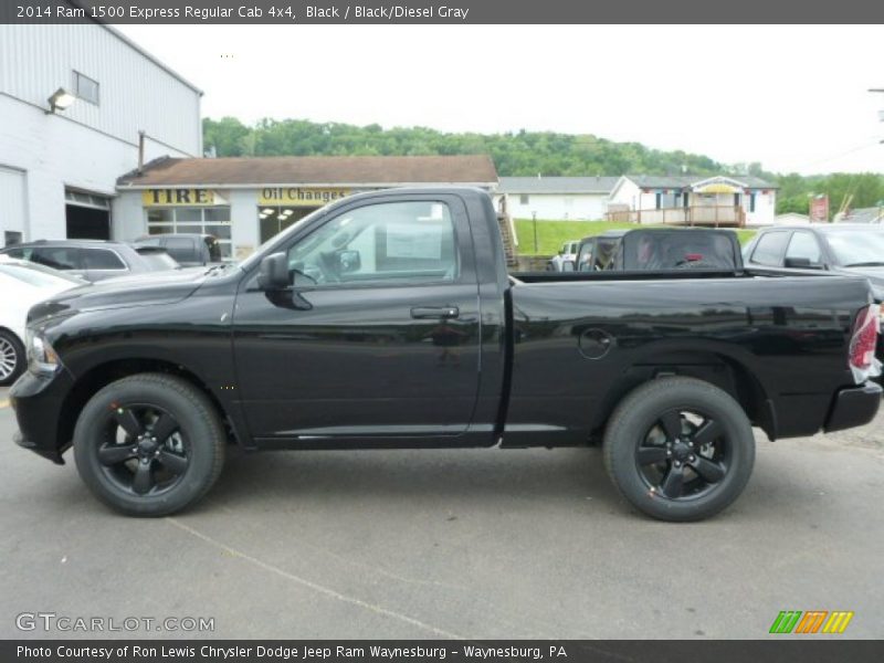 Black / Black/Diesel Gray 2014 Ram 1500 Express Regular Cab 4x4