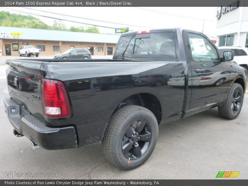 Black / Black/Diesel Gray 2014 Ram 1500 Express Regular Cab 4x4