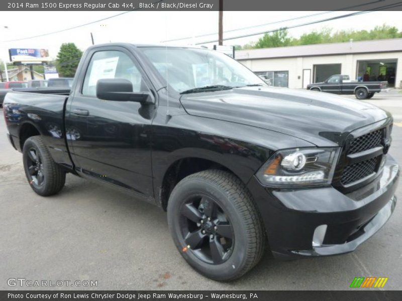 Black / Black/Diesel Gray 2014 Ram 1500 Express Regular Cab 4x4