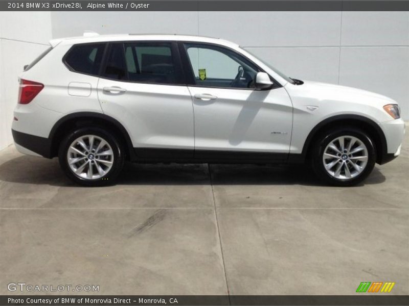 Alpine White / Oyster 2014 BMW X3 xDrive28i