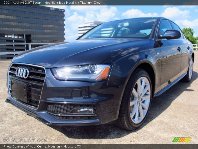 Moonlight Blue Metallic / Titanium Grey 2014 Audi A4 2.0T Sedan