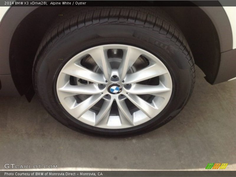 Alpine White / Oyster 2014 BMW X3 xDrive28i
