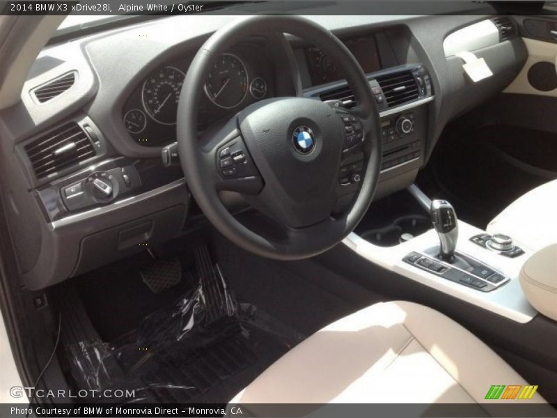 Alpine White / Oyster 2014 BMW X3 xDrive28i