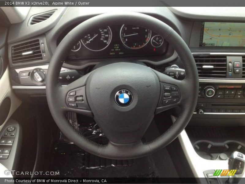 Alpine White / Oyster 2014 BMW X3 xDrive28i