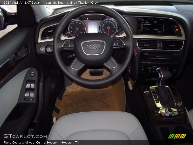 Moonlight Blue Metallic / Titanium Grey 2014 Audi A4 2.0T Sedan