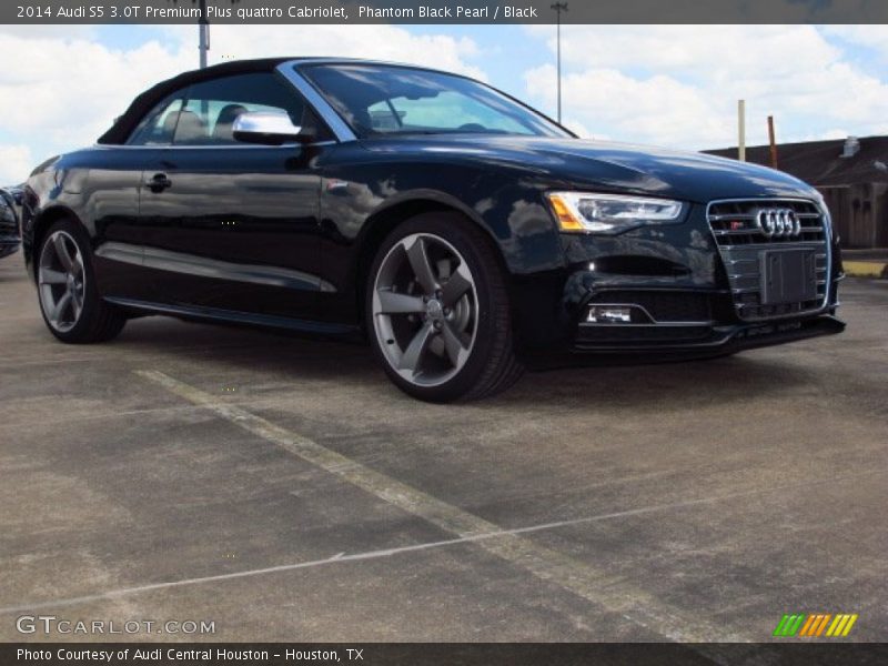 Phantom Black Pearl / Black 2014 Audi S5 3.0T Premium Plus quattro Cabriolet