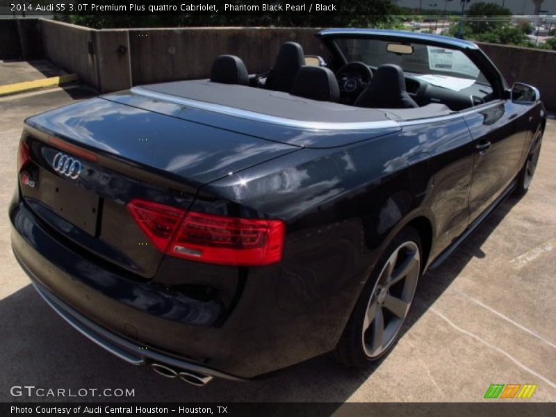 Phantom Black Pearl / Black 2014 Audi S5 3.0T Premium Plus quattro Cabriolet