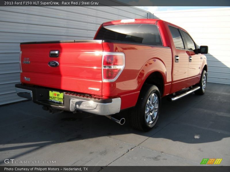 Race Red / Steel Gray 2013 Ford F150 XLT SuperCrew