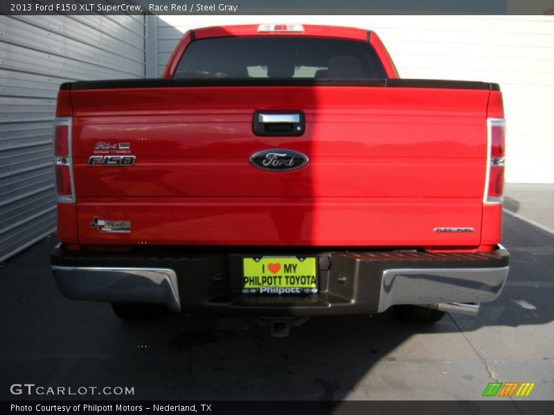 Race Red / Steel Gray 2013 Ford F150 XLT SuperCrew