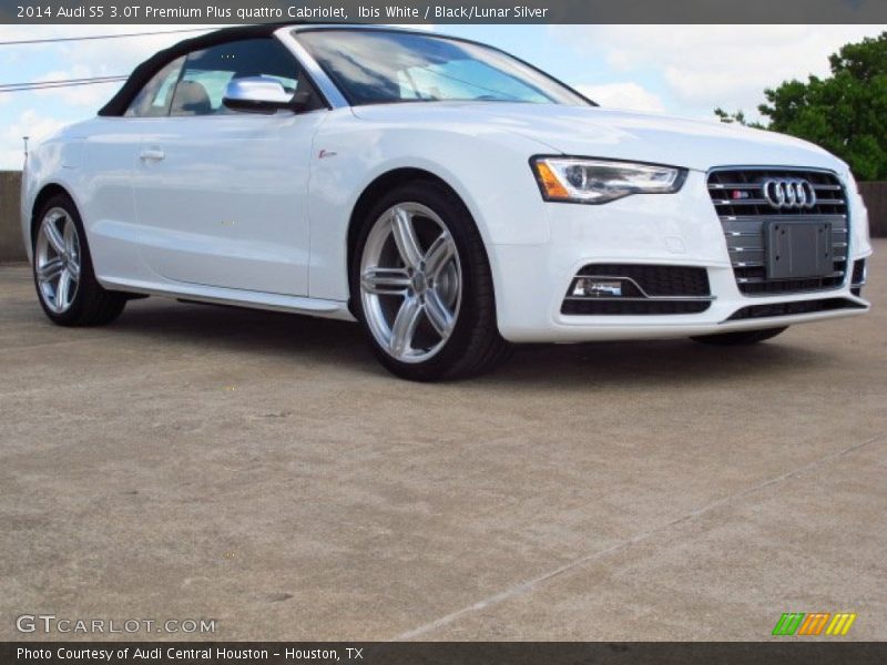 Ibis White / Black/Lunar Silver 2014 Audi S5 3.0T Premium Plus quattro Cabriolet