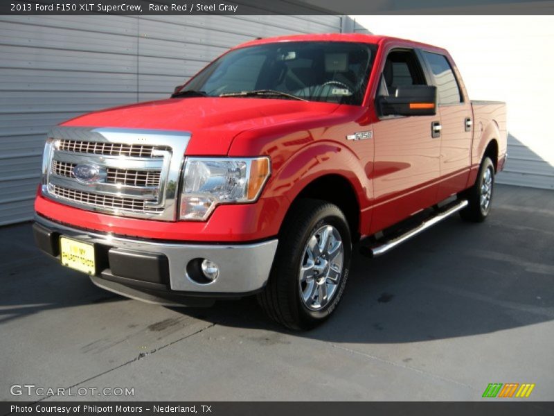 Race Red / Steel Gray 2013 Ford F150 XLT SuperCrew