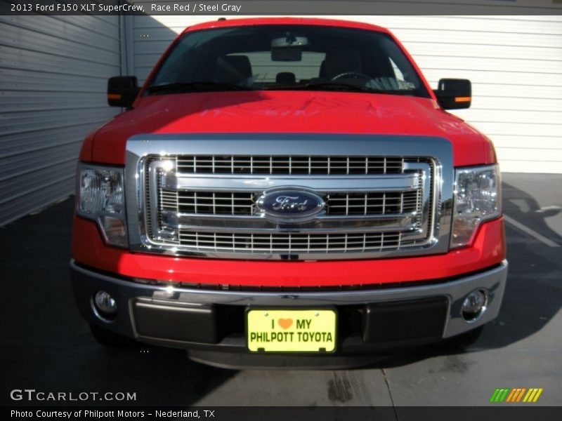 Race Red / Steel Gray 2013 Ford F150 XLT SuperCrew