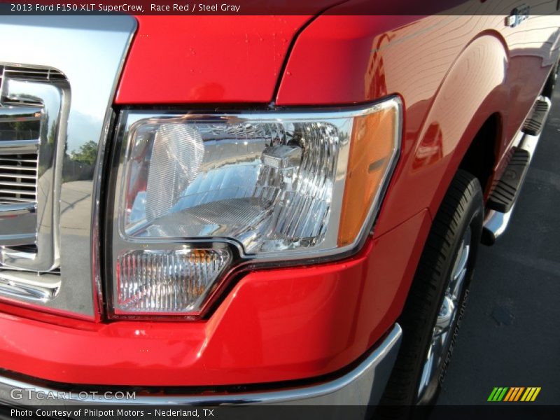 Race Red / Steel Gray 2013 Ford F150 XLT SuperCrew