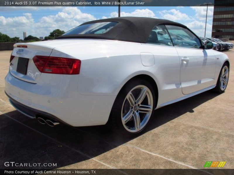 Ibis White / Black/Lunar Silver 2014 Audi S5 3.0T Premium Plus quattro Cabriolet