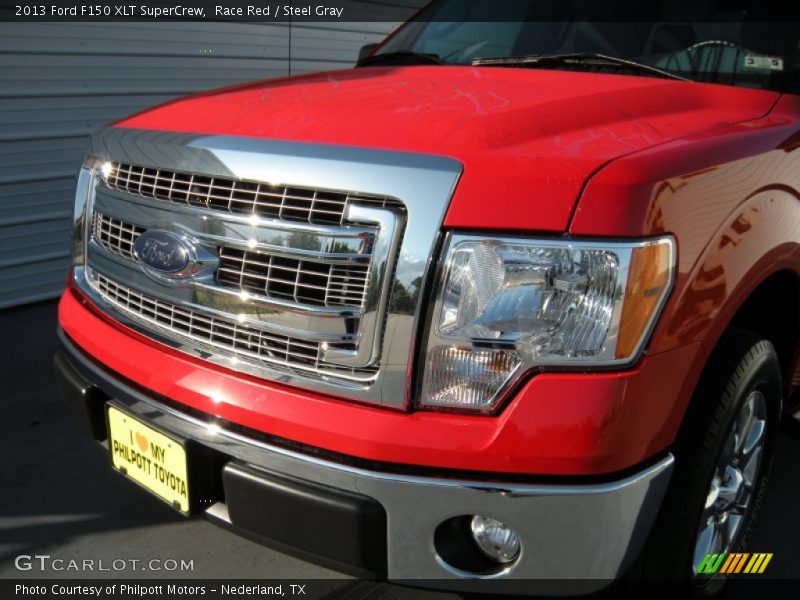 Race Red / Steel Gray 2013 Ford F150 XLT SuperCrew