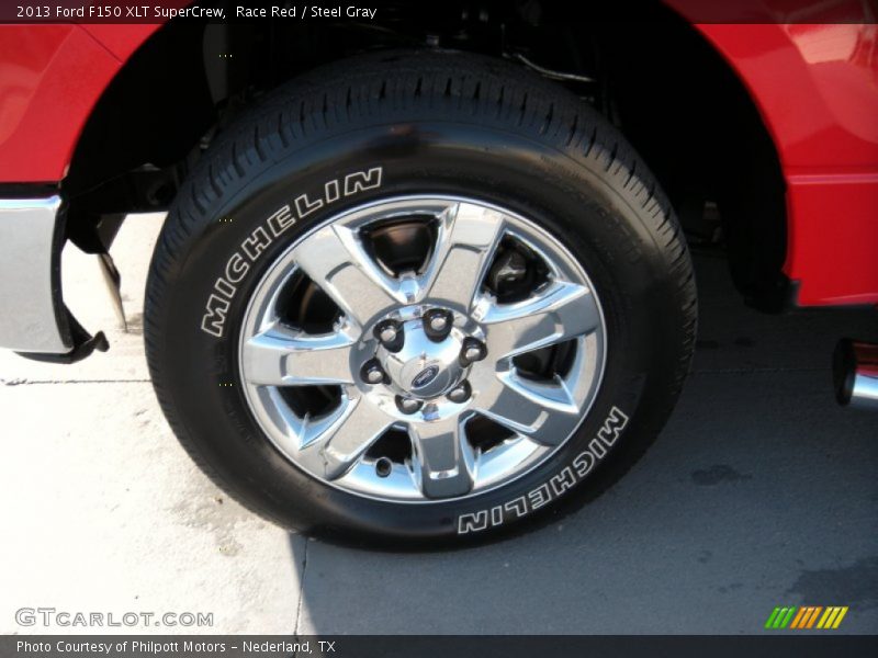 Race Red / Steel Gray 2013 Ford F150 XLT SuperCrew