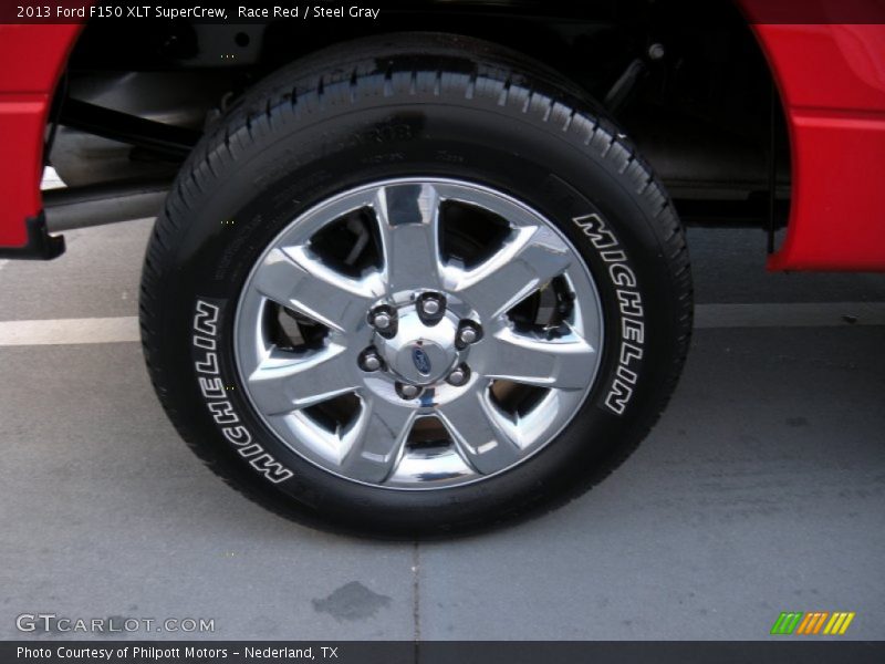 Race Red / Steel Gray 2013 Ford F150 XLT SuperCrew