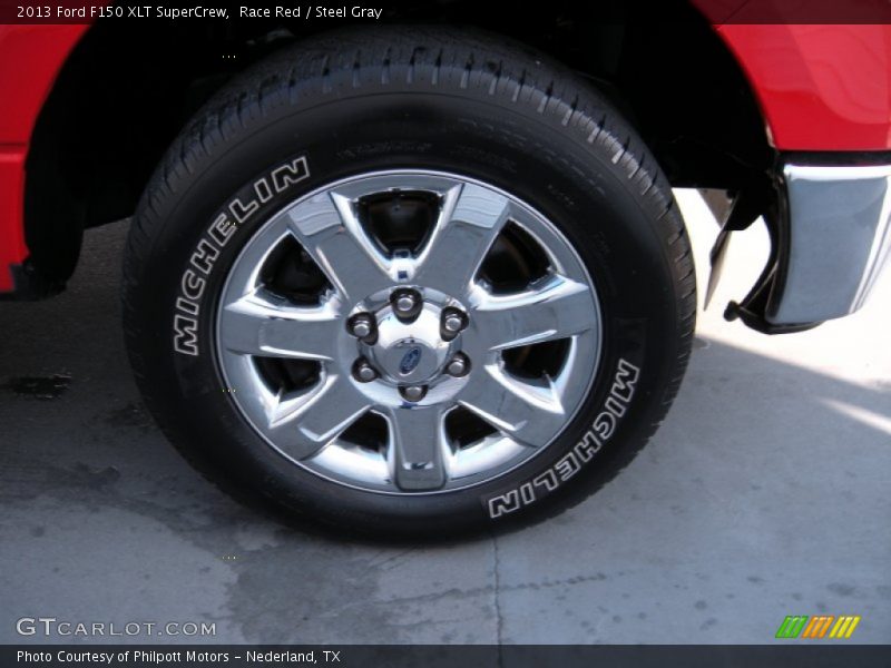 Race Red / Steel Gray 2013 Ford F150 XLT SuperCrew