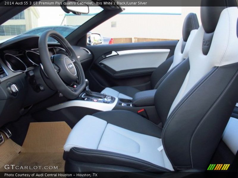  2014 S5 3.0T Premium Plus quattro Cabriolet Black/Lunar Silver Interior