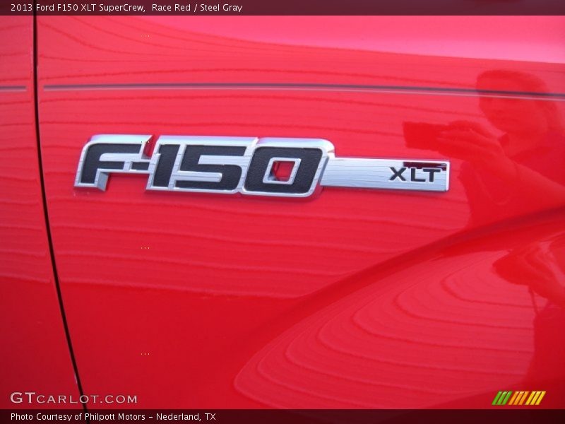 Race Red / Steel Gray 2013 Ford F150 XLT SuperCrew