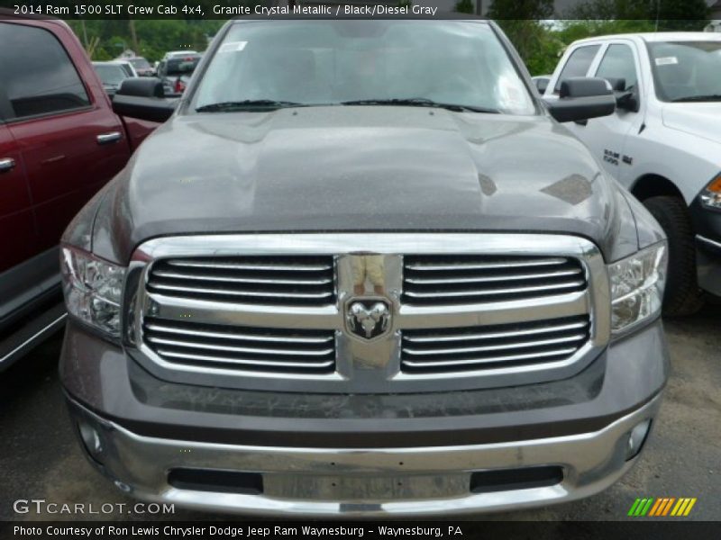 Granite Crystal Metallic / Black/Diesel Gray 2014 Ram 1500 SLT Crew Cab 4x4