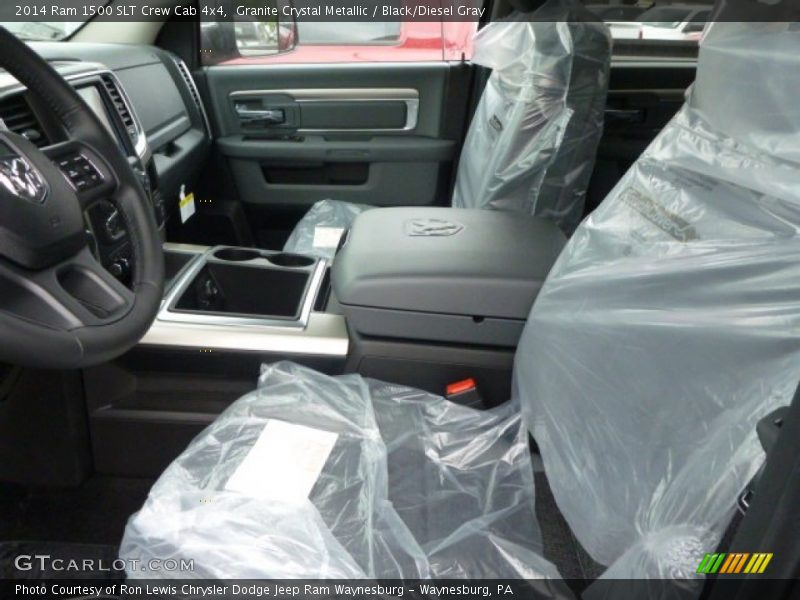 Granite Crystal Metallic / Black/Diesel Gray 2014 Ram 1500 SLT Crew Cab 4x4