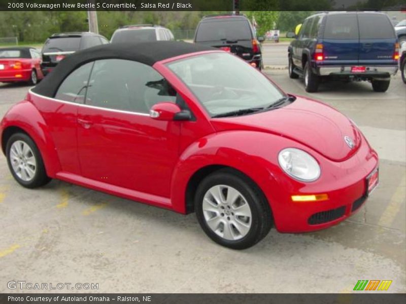 Salsa Red / Black 2008 Volkswagen New Beetle S Convertible