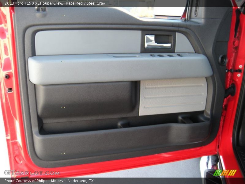 Race Red / Steel Gray 2013 Ford F150 XLT SuperCrew