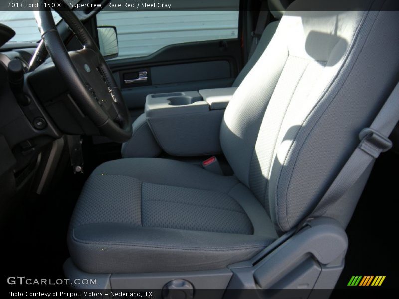 Race Red / Steel Gray 2013 Ford F150 XLT SuperCrew