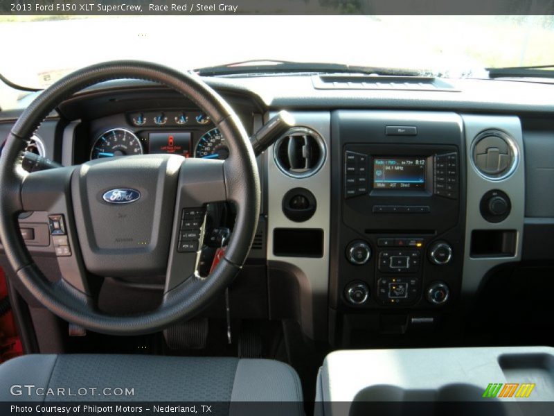Race Red / Steel Gray 2013 Ford F150 XLT SuperCrew