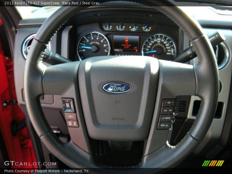 Race Red / Steel Gray 2013 Ford F150 XLT SuperCrew