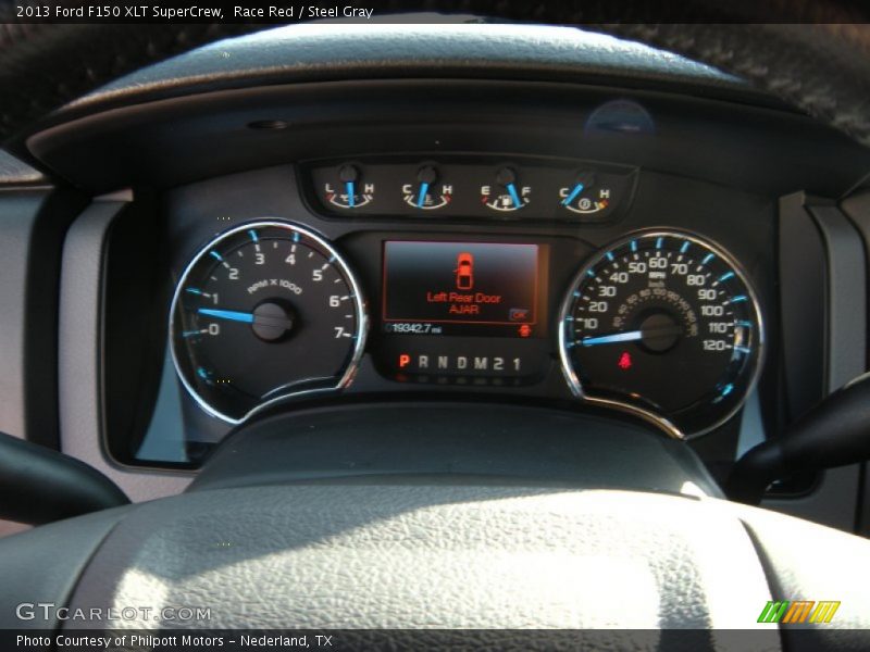 Race Red / Steel Gray 2013 Ford F150 XLT SuperCrew