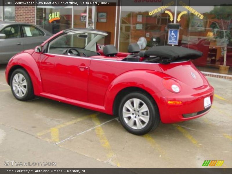 Salsa Red / Black 2008 Volkswagen New Beetle S Convertible