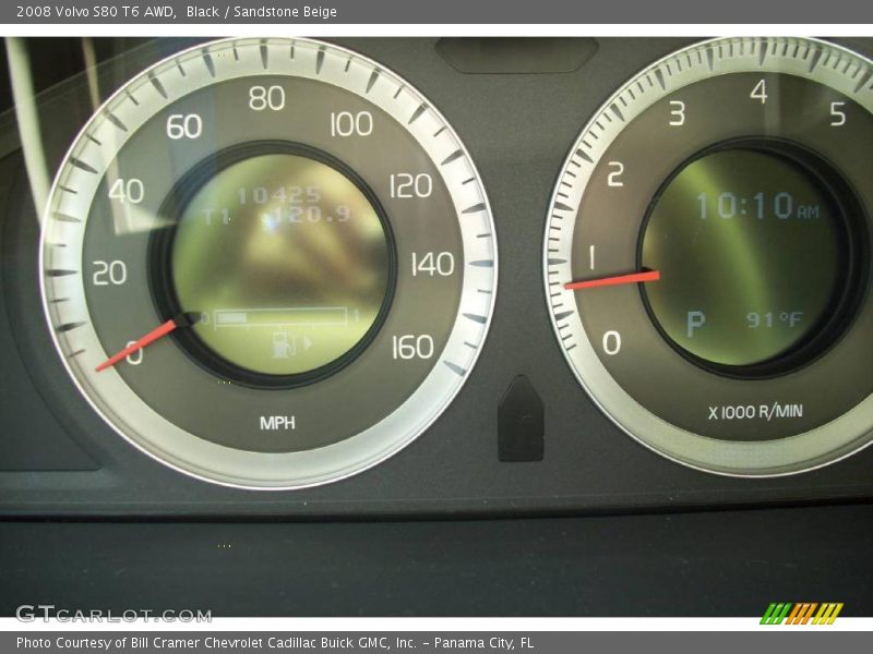 Black / Sandstone Beige 2008 Volvo S80 T6 AWD