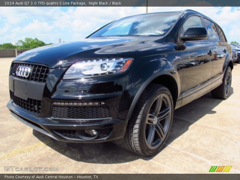 Night Black / Black 2014 Audi Q7 3.0 TFSI quattro S Line Package