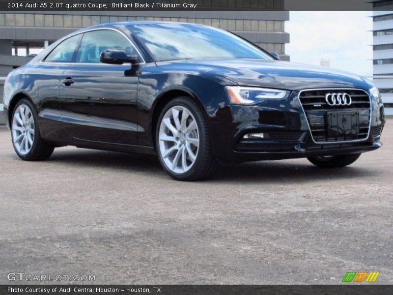 Brilliant Black / Titanium Gray 2014 Audi A5 2.0T quattro Coupe