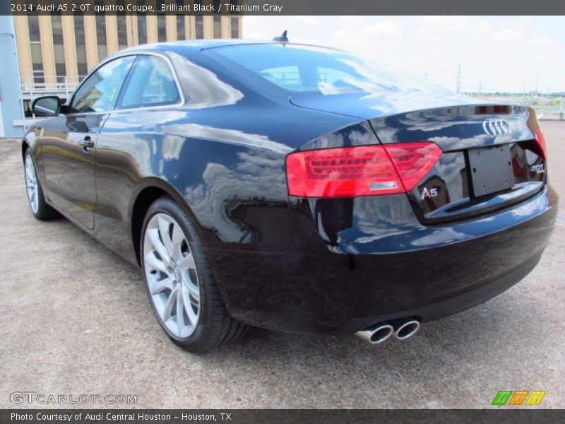 Brilliant Black / Titanium Gray 2014 Audi A5 2.0T quattro Coupe
