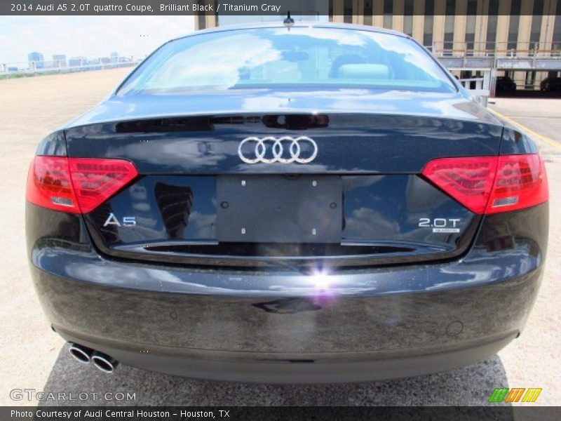 Brilliant Black / Titanium Gray 2014 Audi A5 2.0T quattro Coupe