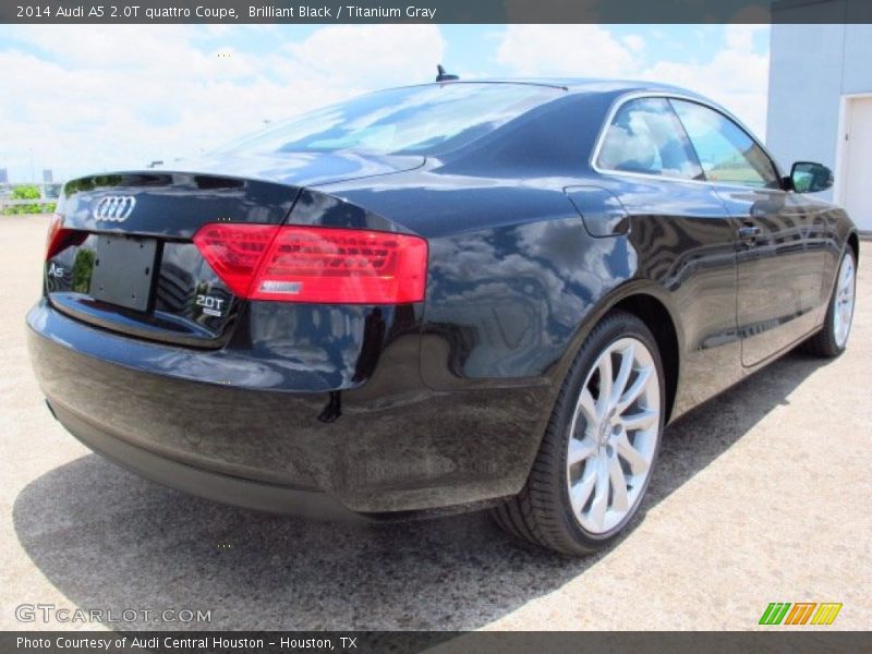 Brilliant Black / Titanium Gray 2014 Audi A5 2.0T quattro Coupe